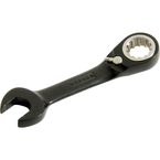 Proto® Black Chrome Combination Stubby Reversible Ratcheting Wrench 11/16" - Spline - Grade Industrial Supply