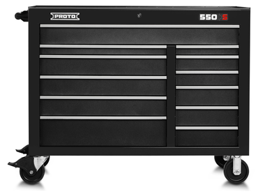 Proto® 550S 50" Workstation - 12 Drawer, Dual Black - Grade Industrial Supply