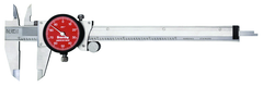 #R120A-6 - 0 - 6'' Measuring Range (.001 Grad.) - Dial Caliper with Letter of Certification - Grade Industrial Supply