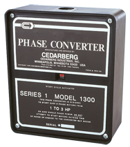 Series 1 Phase Converter - #1200B; 1/2 to 1HP - Grade Industrial Supply