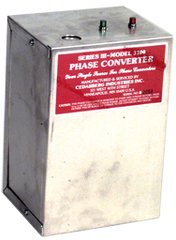 Heavy Duty Static Phase Converter - #3200; 3/4 to 1-1/2HP - Grade Industrial Supply