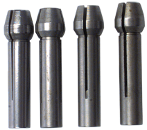 #600 - Contains: 4 Collets 1/32 - 1/8 - For: 8 Handpiece - Collet Set for Flex Shaft Grinder - Grade Industrial Supply