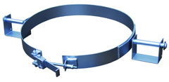 Galavanized Tilting Drum Ring - 55 Gallon - 1200 lbs Lifting Capacity - Grade Industrial Supply