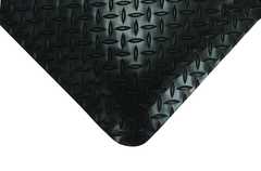 3' x 5' x 9/16" Thick Diamond Comfort Mat - Black - Grade Industrial Supply