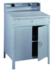 34-1/2" W x 29" D x 53" H - Foreman's Desk - Closed Type - w/Lockable Cabinet (w/Shelf) & Drawer - Grade Industrial Supply