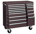 315X 15-Drawer Maintenance Cart - 35'' x 18'' x 39.38'' Brown - Grade Industrial Supply