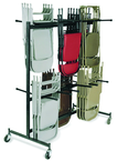 Double Tier Storage Rack Dolly Chairs-9-gauge Steel Frame - Grade Industrial Supply