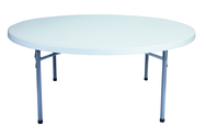 71" Round Blow Molded Folding Table - Grade Industrial Supply