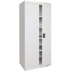 36 x 24 x 78" (Light Gray) - Transport Cabinet with Doors - Grade Industrial Supply