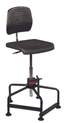 17" - 35" - Industrial Pneumatic Chair w/Back Depth / Back Height Adjustment - Grade Industrial Supply