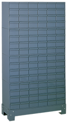 62-1/2 x 12-1/4 x 34-1/8'' (96 Compartments) - Steel Modular Parts Cabinet - Grade Industrial Supply