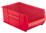 12-3/8" x 20" x 8" - Red Stackable Bins - Grade Industrial Supply