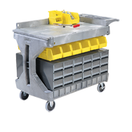 Large Pro Tool Storage Cart - #30936G Gray - Grade Industrial Supply