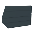 18" x 11" - Black 6-Pack Bin Dividers for use with Akro Stackable Bins - Grade Industrial Supply