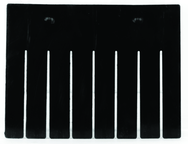 Black 6-Pack Long Bin Dividers for use with Akro-Grid Container 33-168 - Grade Industrial Supply