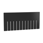 Black 6-Pack Short Bin Dividers for use with Akro-Grid Container 33-228 - Grade Industrial Supply