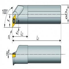 A16-SDXXR2-D20 Indexable Coolant Thru Boring Bar - Grade Industrial Supply