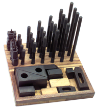 Machinist Clamping Set - #NS625SS; 1/2-13 Stud Size; 1/2 T-Slot Size - Grade Industrial Supply