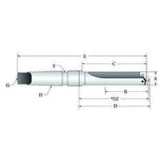 22025S-004IS T-A® Spade Blade Holder - Flute- Series 2.5 - Grade Industrial Supply