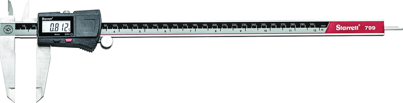 #EC799B-12/300 W/SLC 0 - 12 / 0 - 300mm Electronic Caliper - Grade Industrial Supply