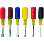 STANLEY® 6 Piece Vinyl Grip Fractional Nut Driver Set - Grade Industrial Supply