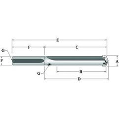 27030S-150L Straight T-A® Spade Blade Holder - Straight Flute- Series 3 - Grade Industrial Supply