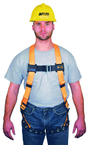 Non-Stretch Harness w/Mating buckle Shoulder Straps; Tongue Buckle Leg Straps & Mating Buckle Chest Strap - Grade Industrial Supply