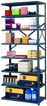 36 x 12 x 85'' (8 Shelves) - Open Style Add-On Shelving Unit - Grade Industrial Supply