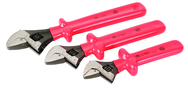 Insulated Adjustable 3 Piece Wrench Set 8"; 10" & 12" - Grade Industrial Supply