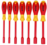 Insulated Nut Driver Inch Set Includes: 3/16" - 1/2". 7 Pieces - Grade Industrial Supply