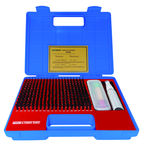 240 Pc. X-Tended Range Pin Gage Set .011 - .250" in .001" Increments (Plus) - Grade Industrial Supply