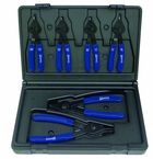 6 Piece - Combination Int/Ext Snap Ring Plier Set - Grade Industrial Supply