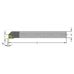 C08R SCLPR3 Solid Carbide Boring Bar - Grade Industrial Supply