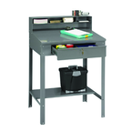 34-1/2"W x 29"D x 53" H - Foreman's Desk - Open Type - w/Lockable Drawer - Grade Industrial Supply