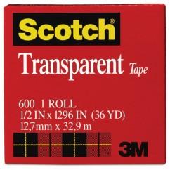 1X2592" TRANSPARENT TAPE 600-72 - Grade Industrial Supply